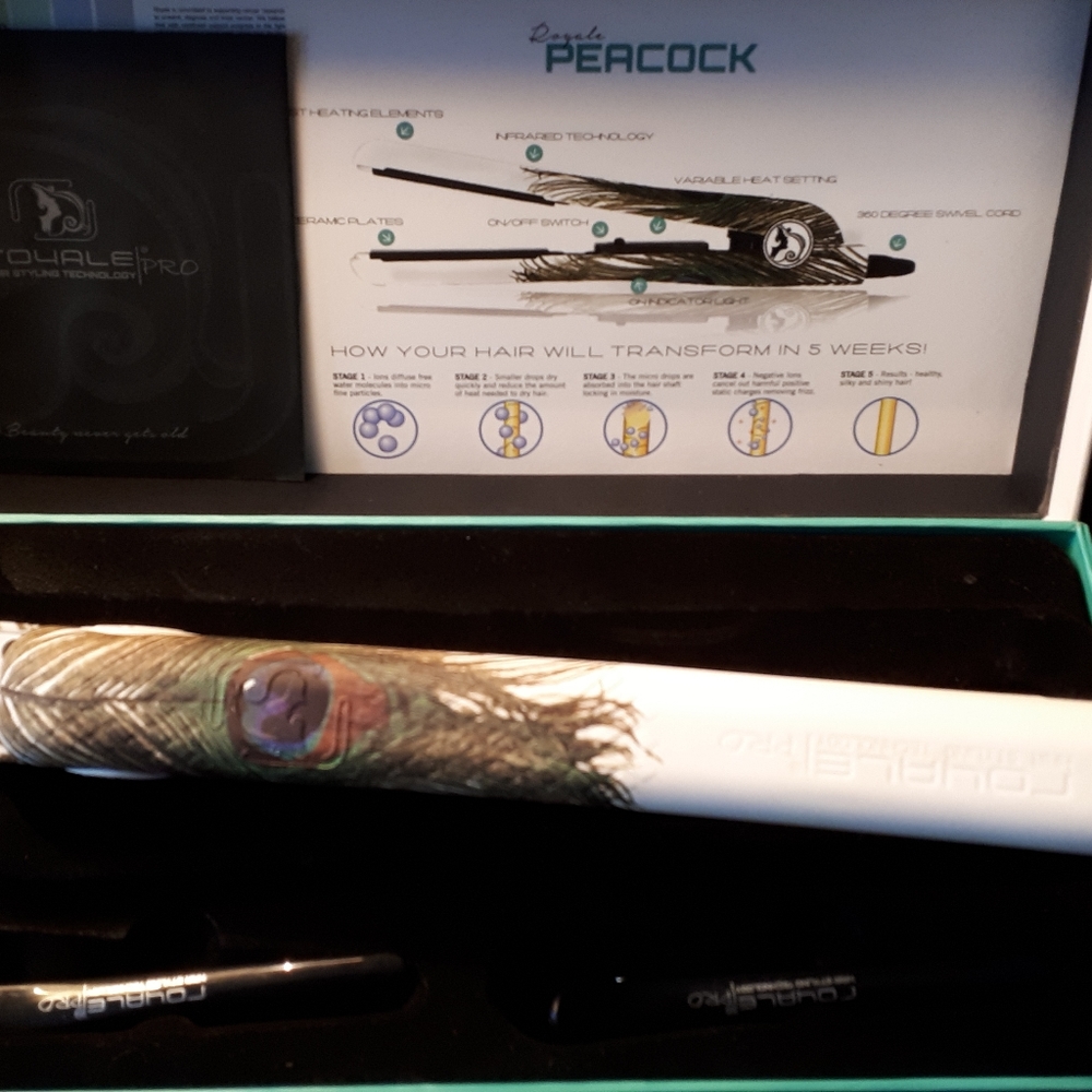 Royale  Ceramic Flat Iron - complete w/accessories